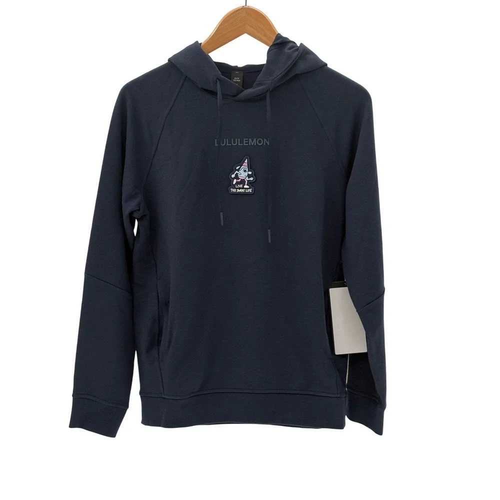 New Lululemon Hoodie Sweatshirt City Sweat The Sweat‎ Life Men Size XS Navy Blue